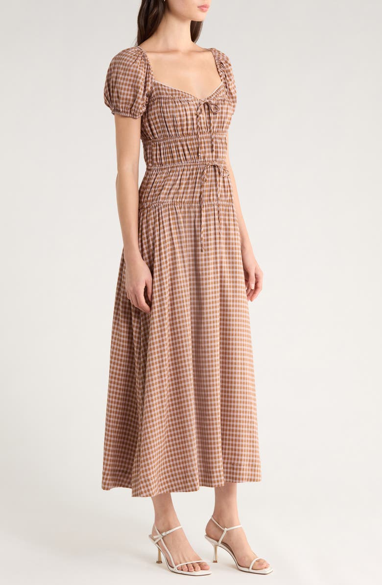 Reformation Rhett Cotton Blend Gingham, Alternate, color, Audrie Check