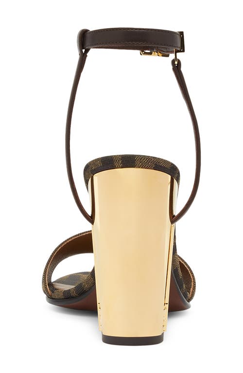 Fendi Delfina 95 Monogram Sandals In Multicolor