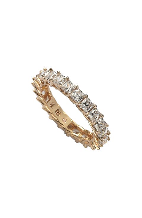 Square Cut CZ Eternity Ring
