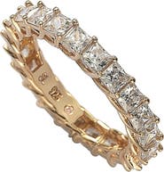 SUZY LEVIAN Square Cut CZ Eternity Ring