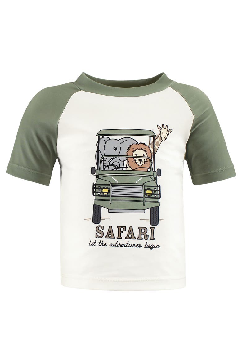 Short Sleeve Rashguard, Alternate, color, Going On Safari