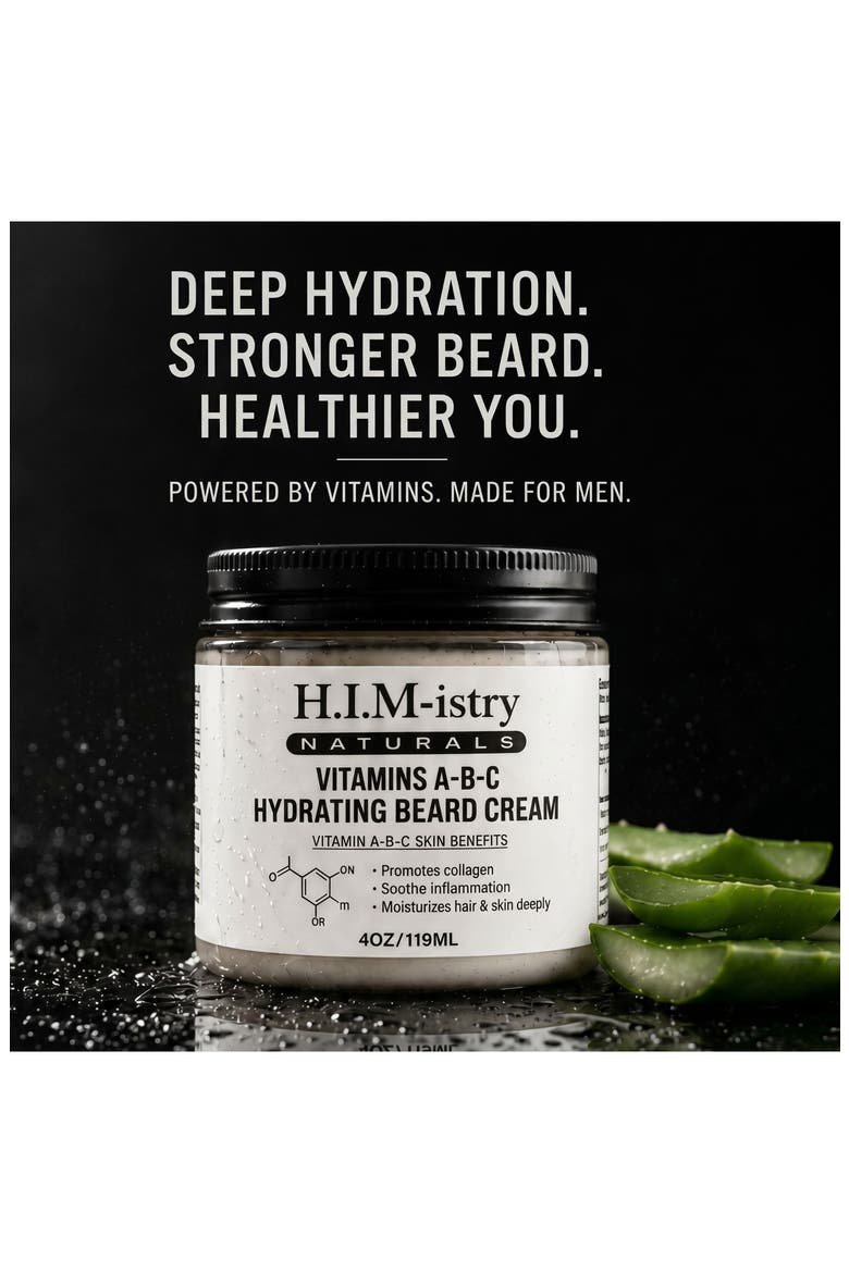 Vitamins A-B-C Hydrating Beard Cream, Alternate, color, NO COLOR