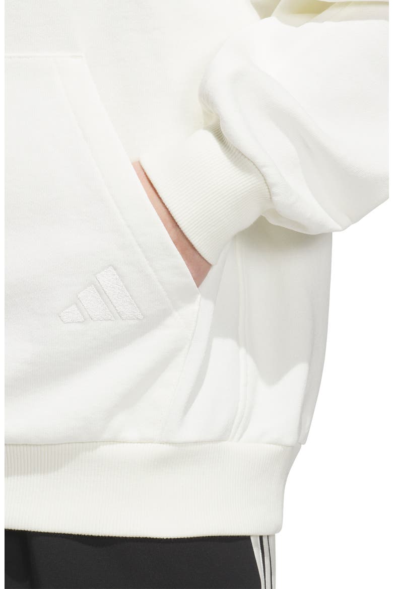 Cotton Fleece Hoodie, Alternate, color, OFF WHITE