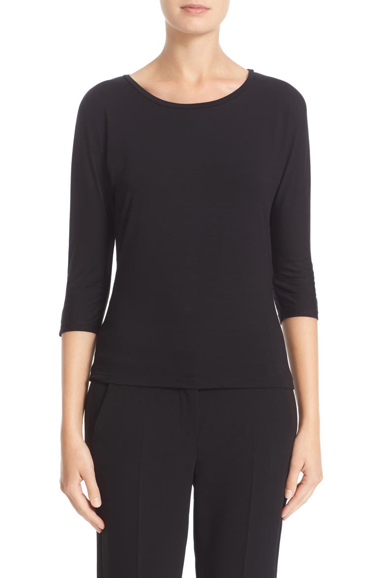 Circe Jersey Tee, Main, color, BLACK
