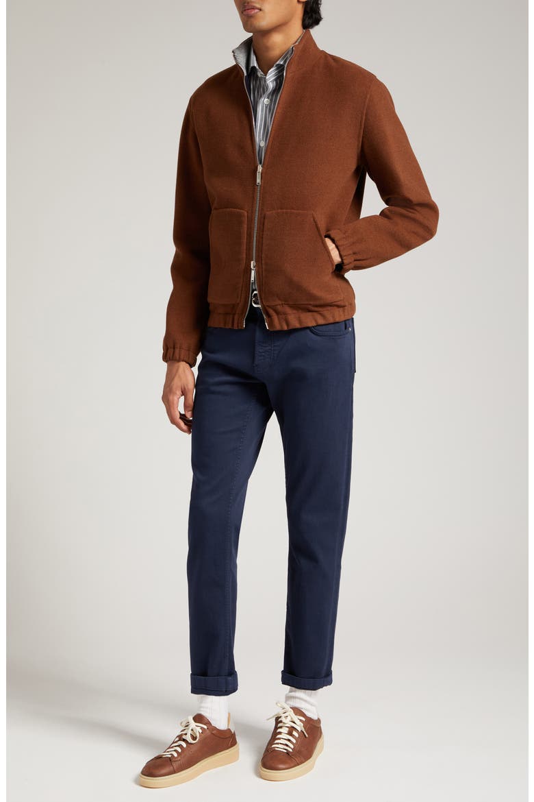 Five-Pocket Stretch Denim Pants, Alternate, color, NAVY