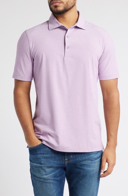 SCOTT BARBER SCOTT BARBER MICRO STRIPE PERFORMANCE POLO