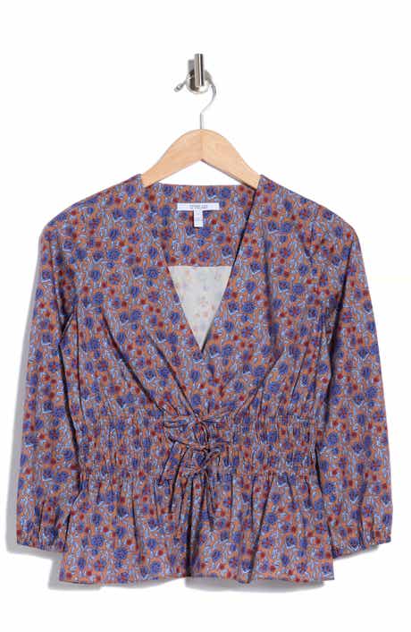 Lilith Floral Smocked V-Neck Top