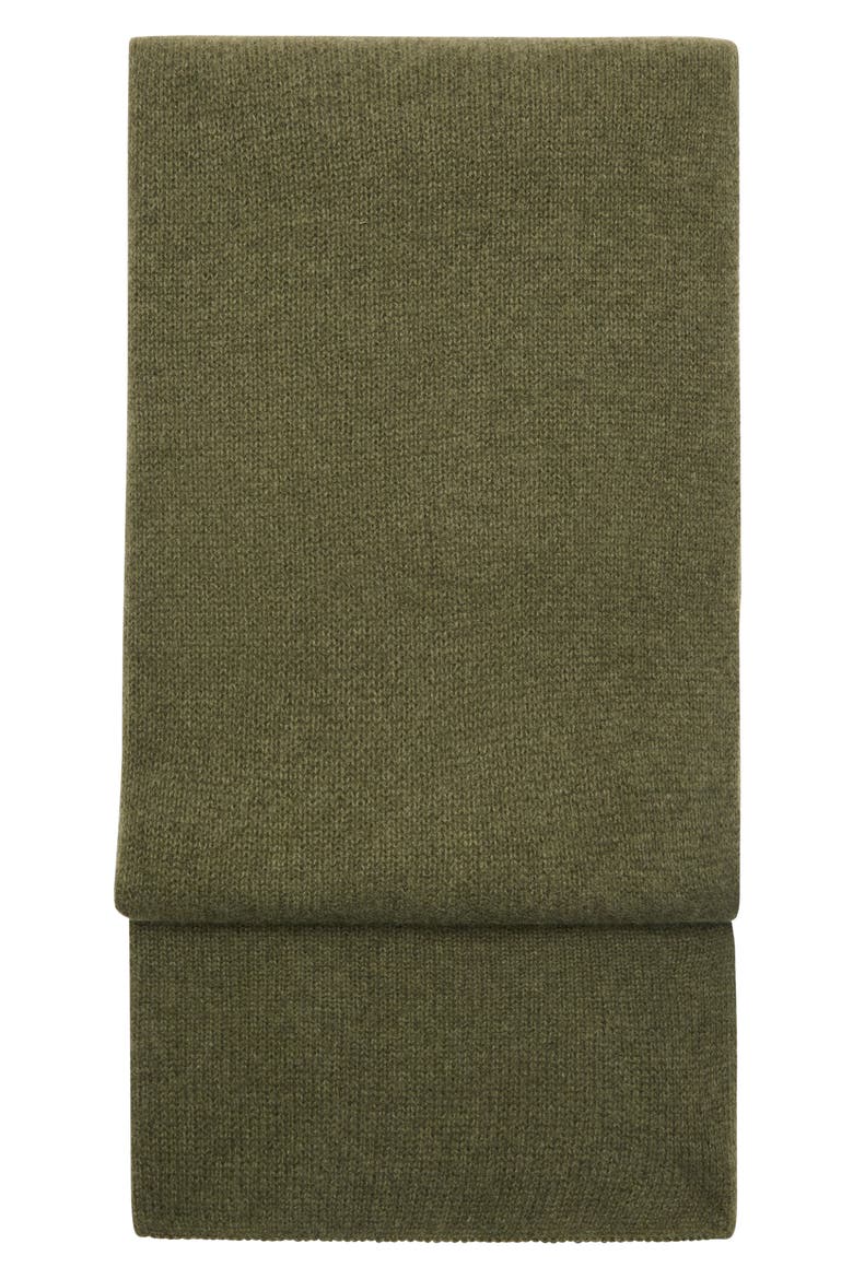 Selection Cashmere Scarf, Main, color, MEDIUM GREEN