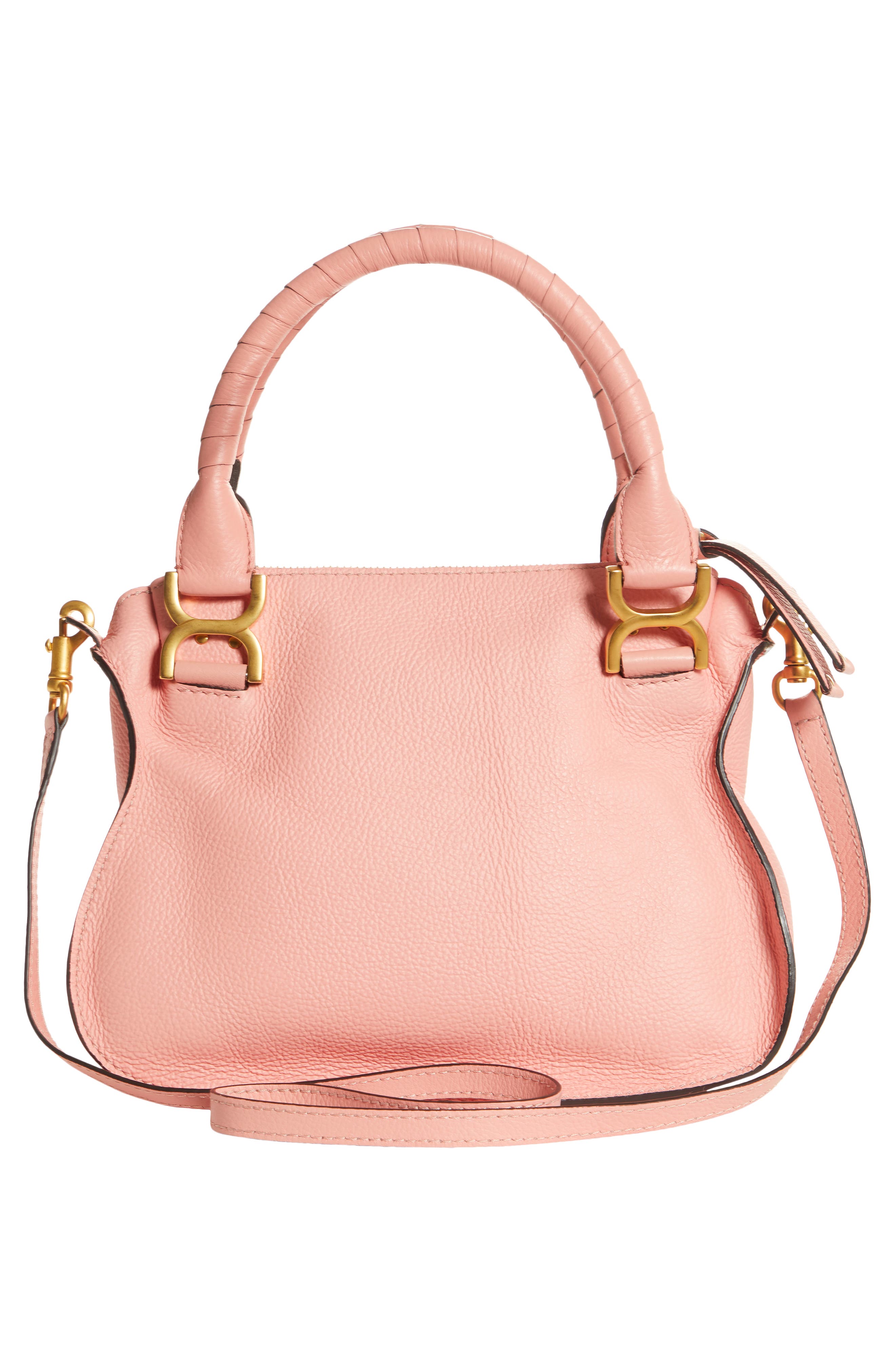 Chloé Small Marcie Calfskin Leather Satchel, Alternate, color, 