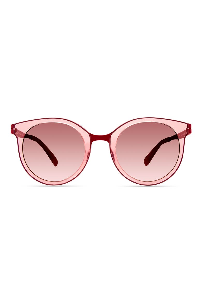 Round Sunglasses, Main, color, PEACH