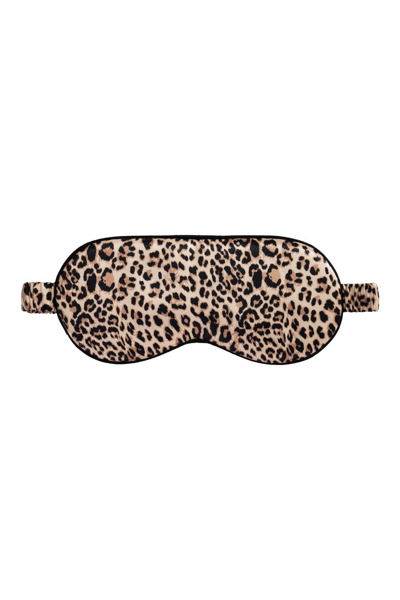 Silk Sleep Mask, Main, color, LEOPARD
