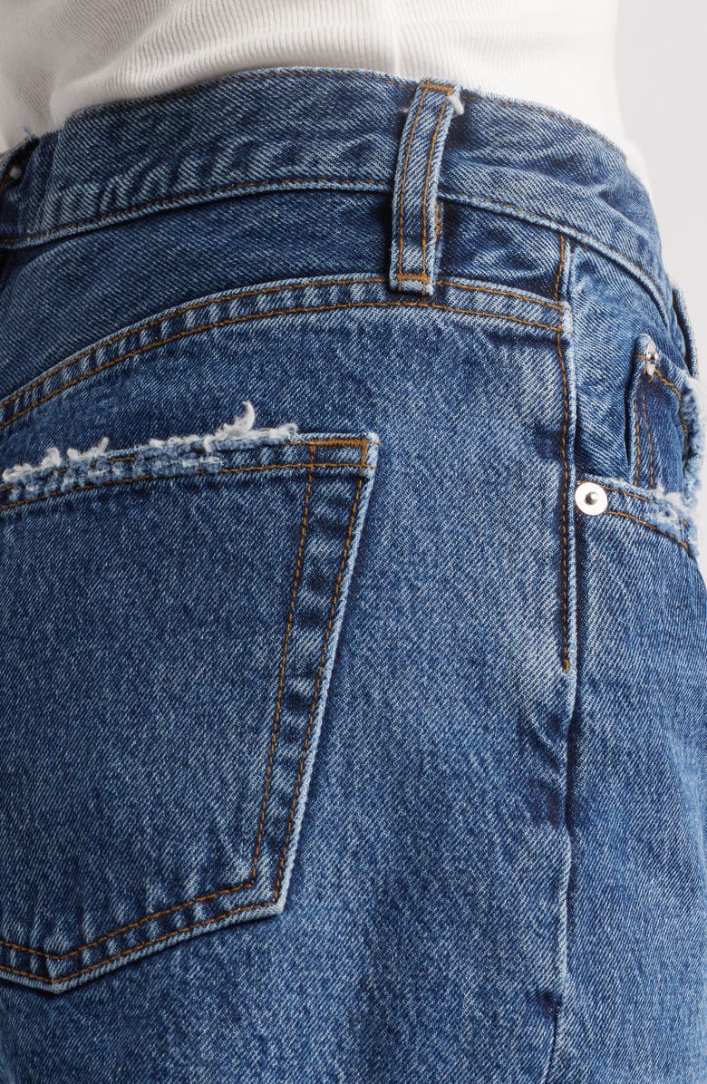 FRAME The Hang Frayed Hem Denim Short, Alternate, color, Rafael