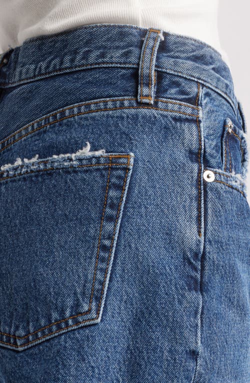 Frame The Hang Frayed Mid-rise Denim Shorts In Rafael