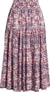 Treasure & Bond Smocked Waist Cotton Maxi Skirt