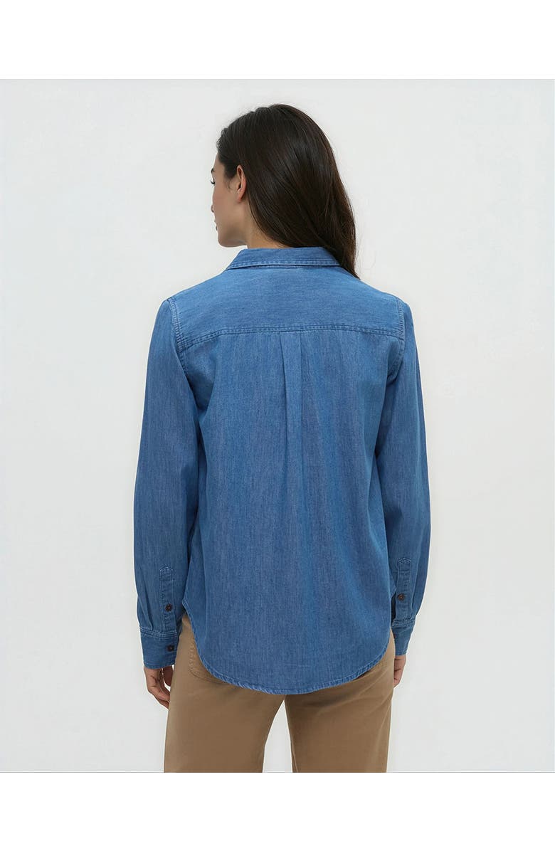 tentree Denim Sloan Shirt, Alternate, color, Mid Wash