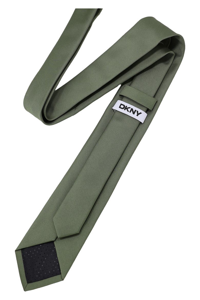 Solid Satin Tie, Alternate, color, GREEN