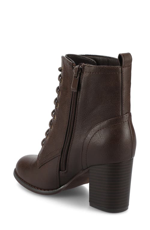 Journee Collection Journee Baylor Lace-up Boot In Brown