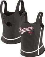 WEAR by Erin Andrews Women's WEAR by Erin Andrews Pewter Tampa Bay Buccaneers Square Neck Tank Top