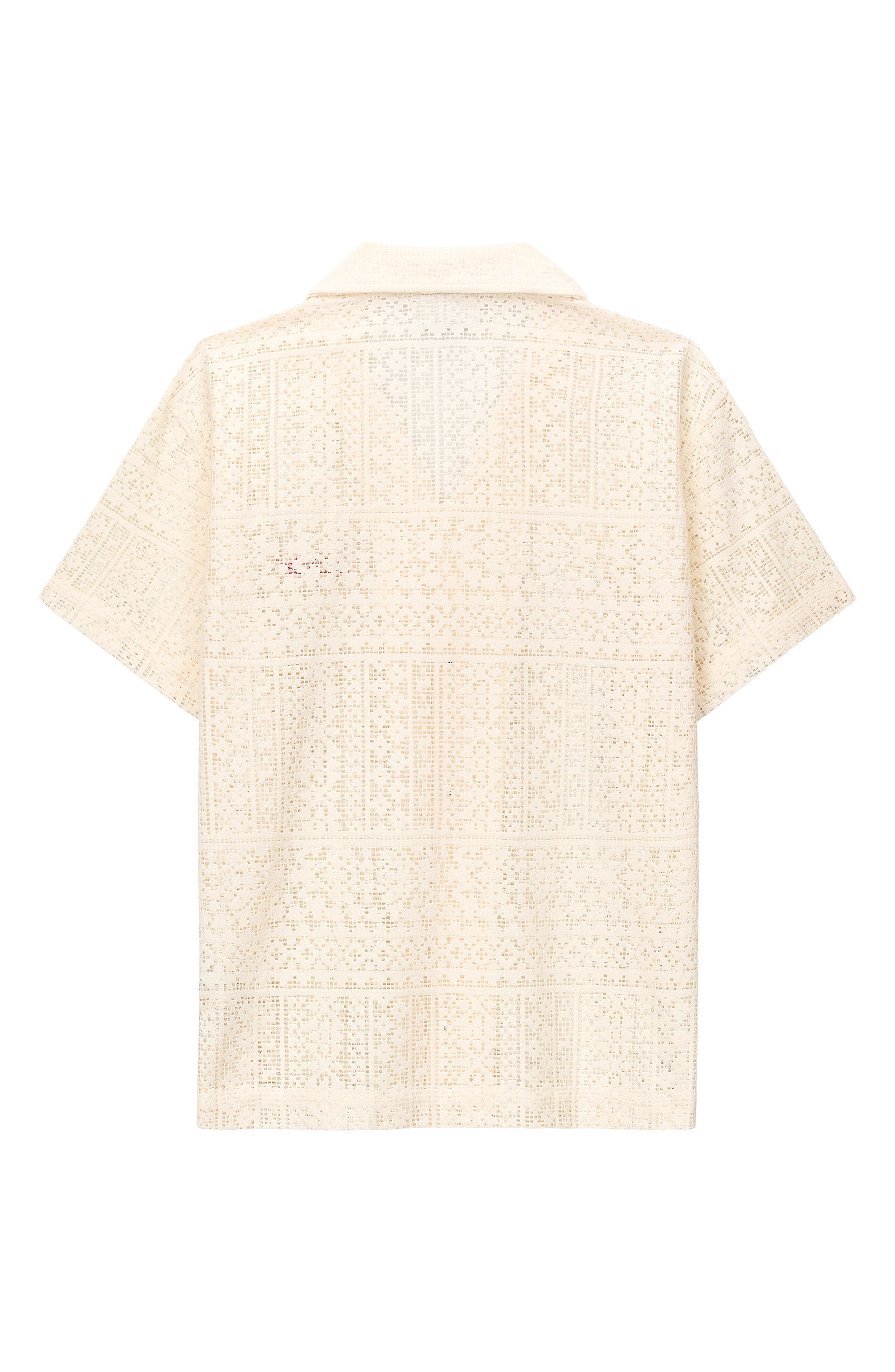 RtA Nathan Oversized Open Weave Button-Up Camp Shirt (Men) | Nordstrom