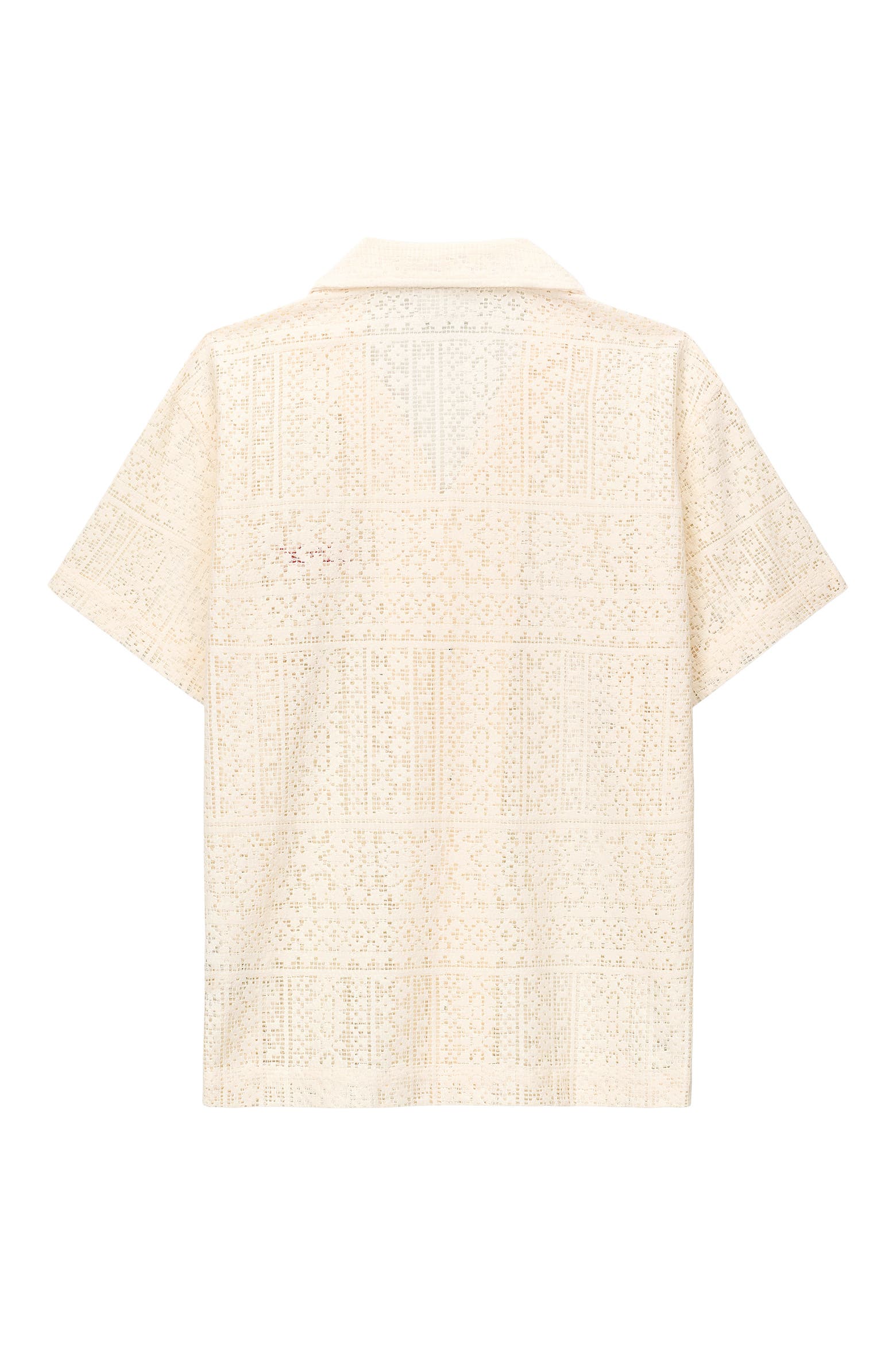 Cursive Study Notes RtA Nathan Oversized Open Weave Button-Up Camp Shirt (Men) | Nordstrom