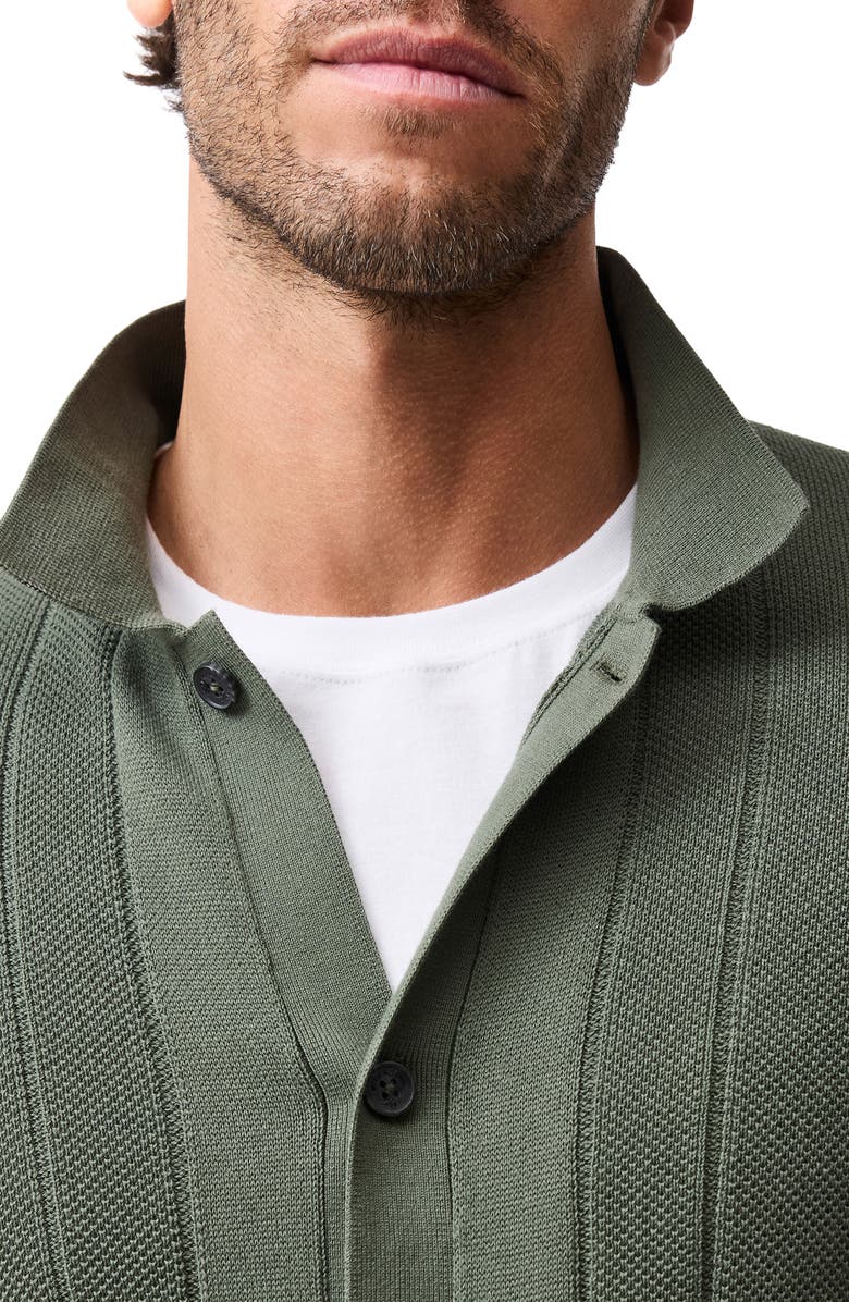 Rodd & Gunn Cobb River Short Sleeve Knit Button-Up Shirt, Alternate, color, Forest