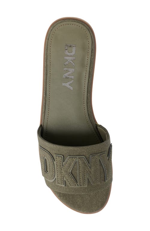Dkny Willow Slide Sandal In Green