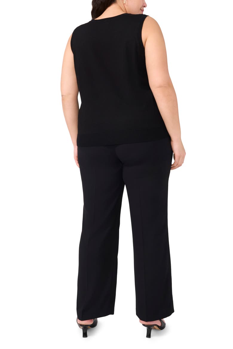 Sleeveless Knit Shell, Alternate, color, RICH BLACK