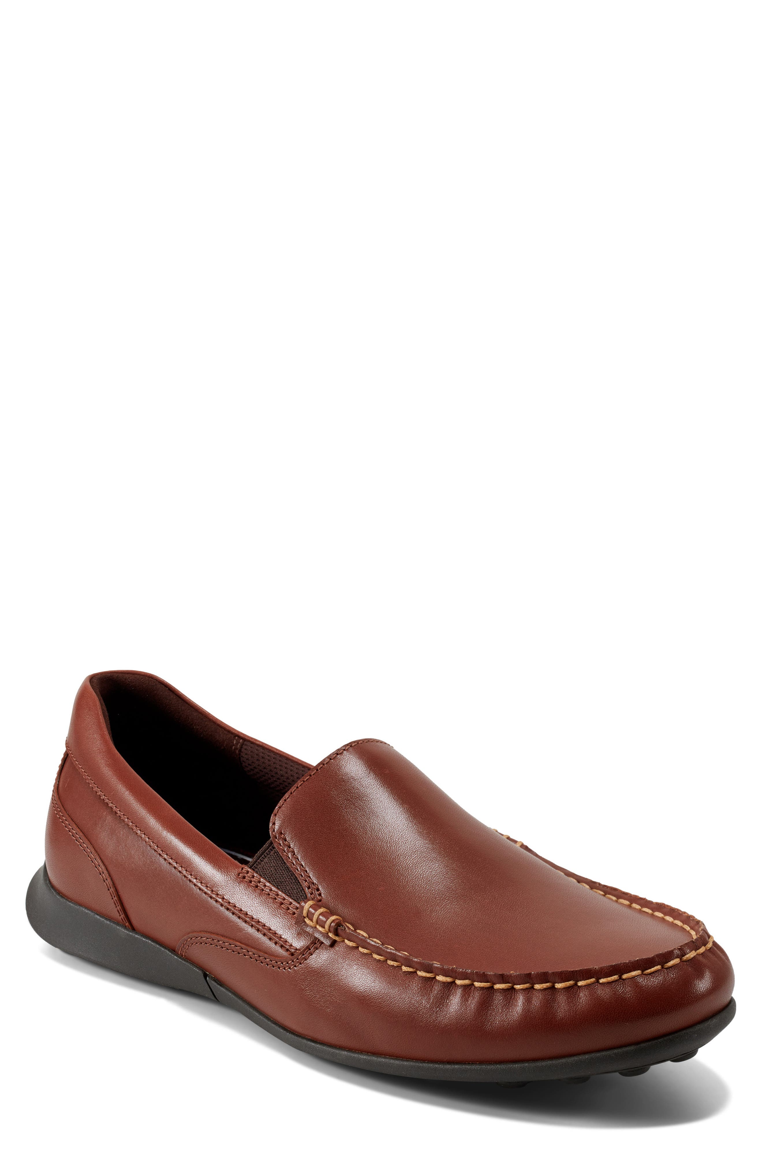 Rockport x DMX<sup>™</sup> Dudley Driving Loafer, Main, color, Dark Natural 120
