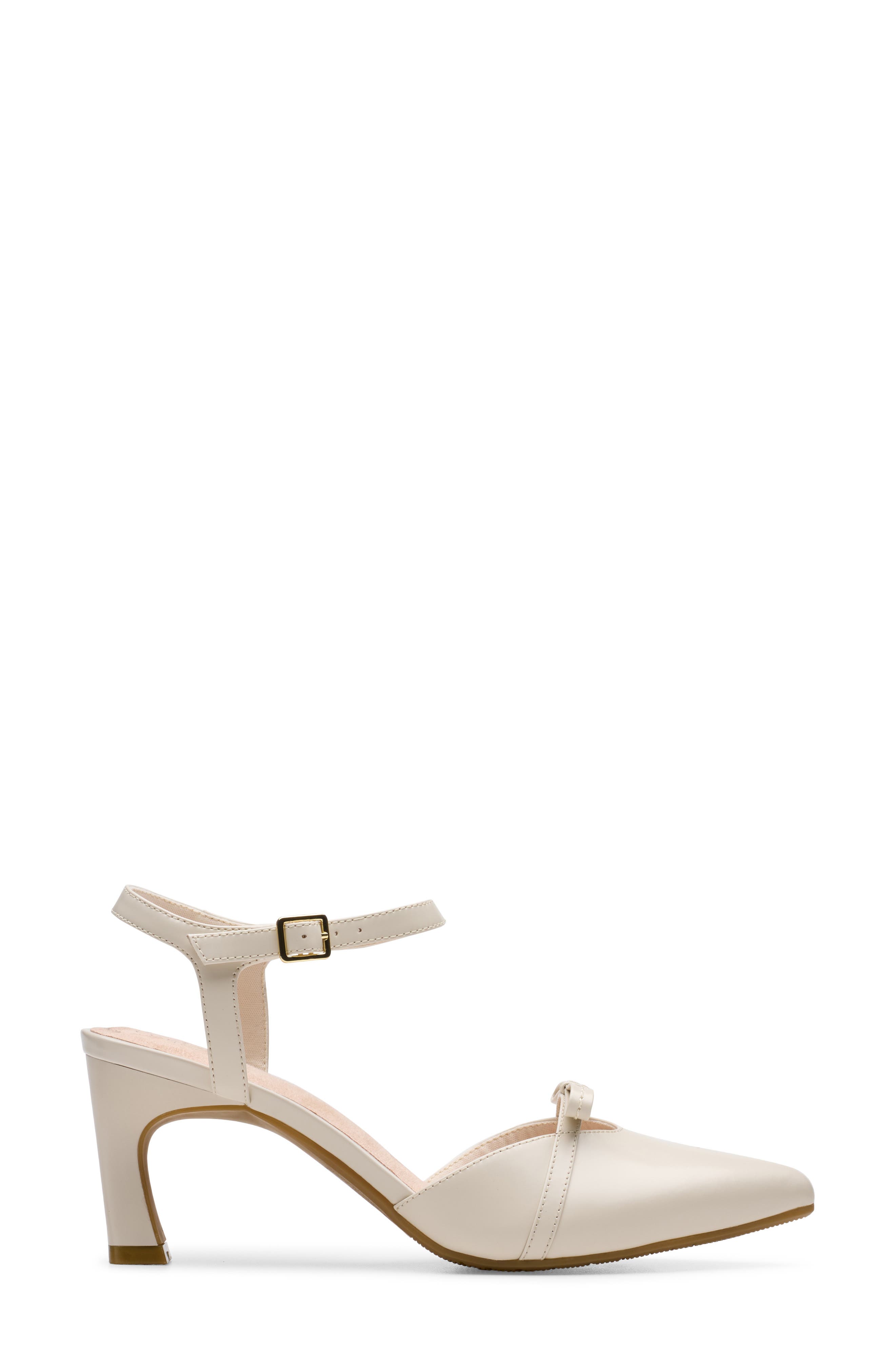 Tammitha Bar Leather Pump, Alternate, color, CREAM LEATHER