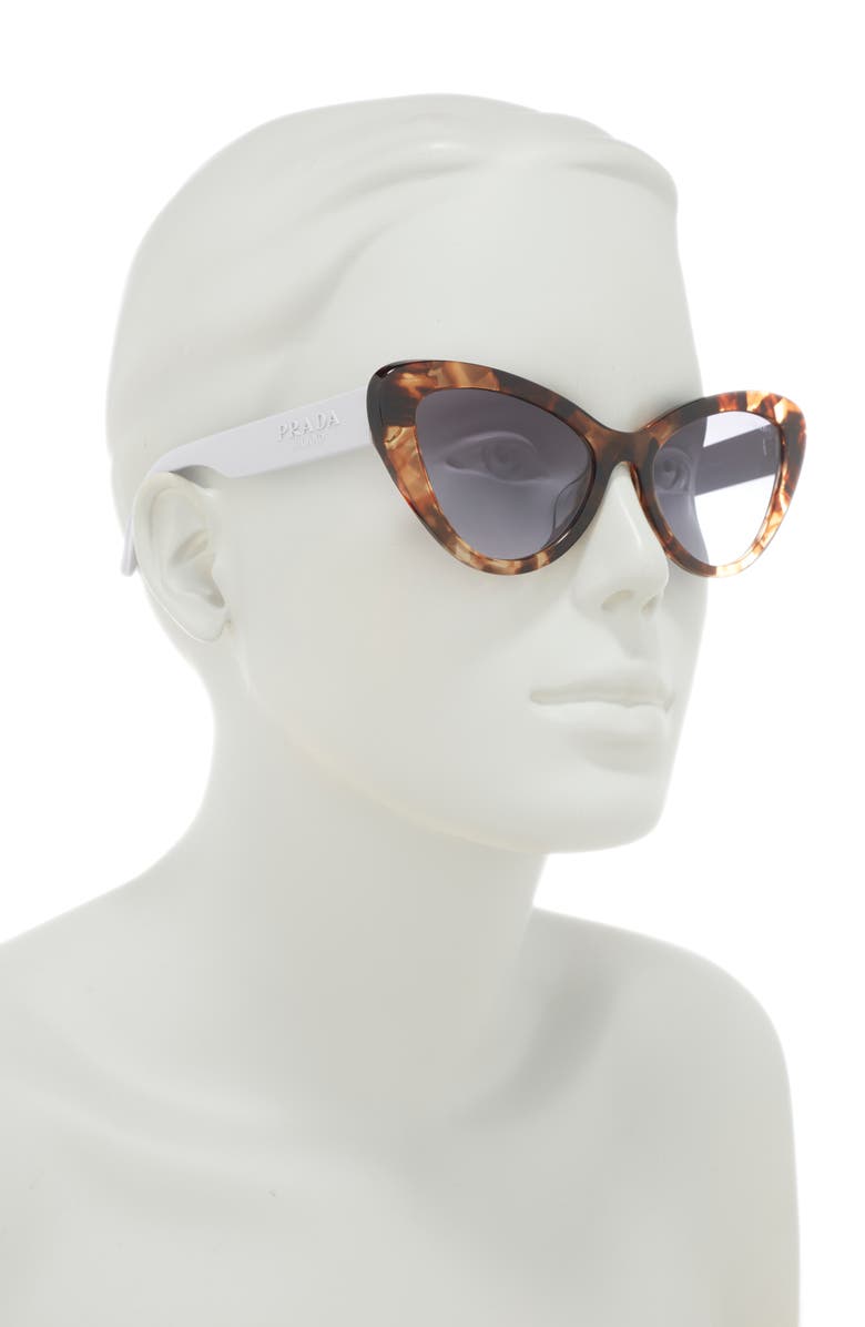 Prada Heritage 54mm Cat Eye Sunglasses, Alternate, color,
