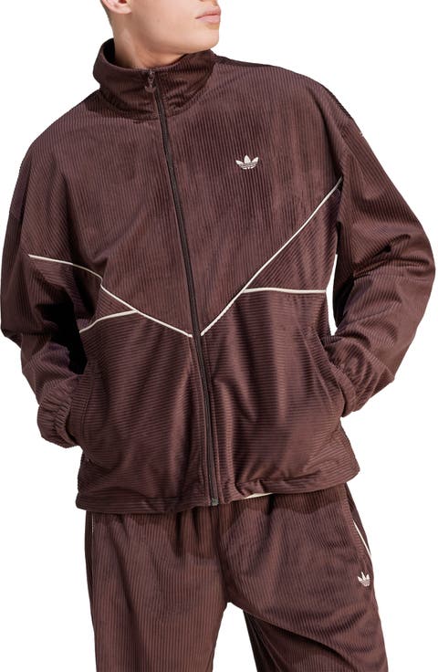 Recycled Polyester Corduroy Track Jacket