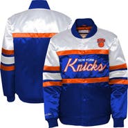 Mitchell & Ness Youth Mitchell & Ness Blue New York Knicks Satin Full-Snap Jacket