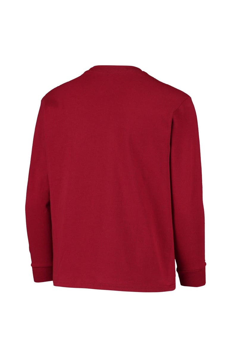 Champion Youth Champion Crimson Indiana Hoosiers Lockup Long Sleeve T-Shirt, Alternate, color, 