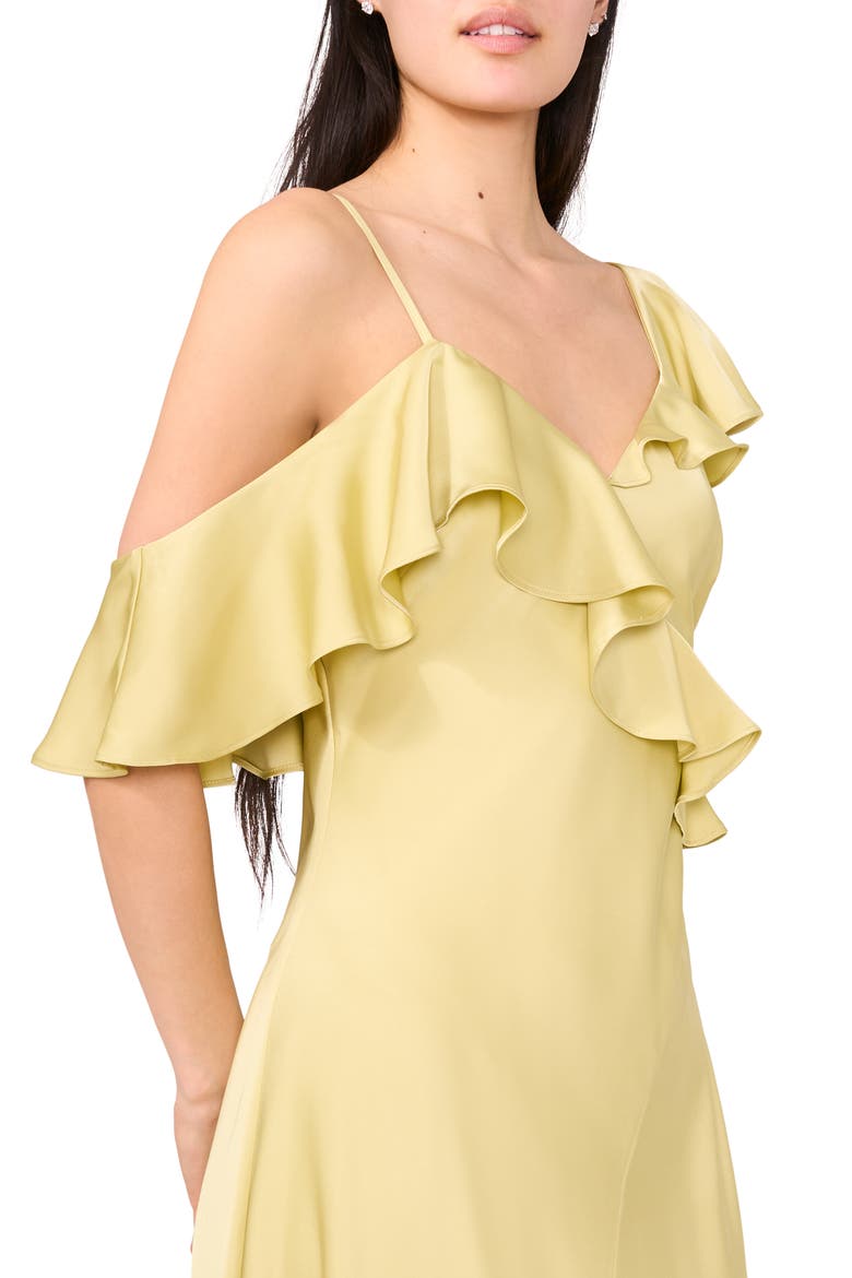 The Bridget Ruffle One-Shoulder Dress, Alternate, color, PISTACHIO