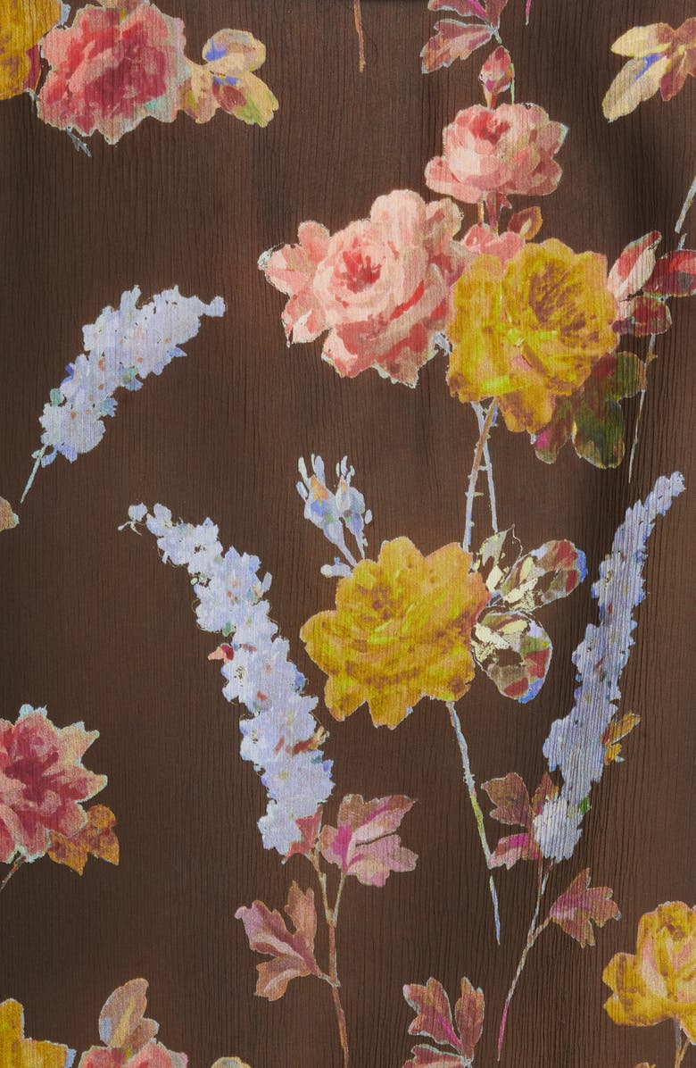 PAIGE Arianne Long Sleeve Silk Blouse, Alternate, color, Black Multi