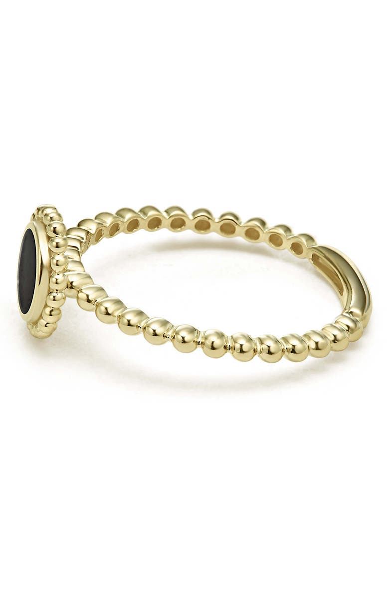 LAGOS Covet Onyx Station Ring, Alternate, color, 