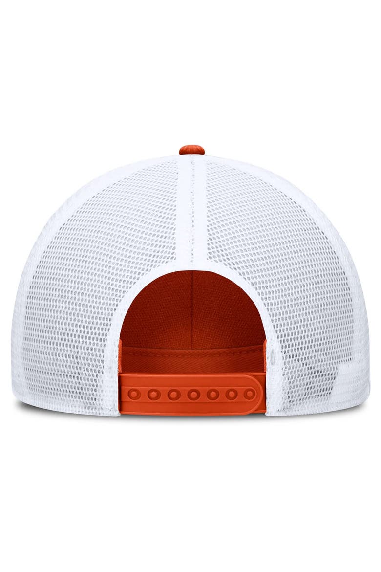 Men's Nike  Orange/White Clemson Tigers 2025 On-Field Rise Engineered Trucker Adjustable Hat, Alternate, color, Orange