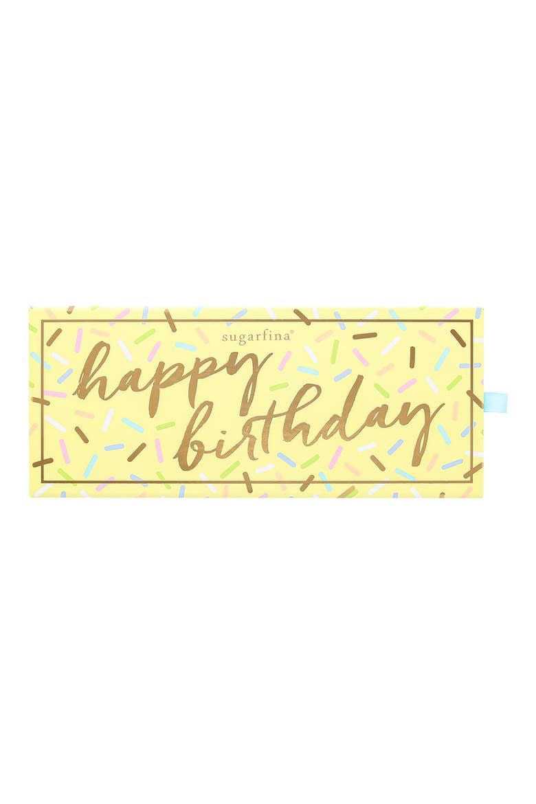 Happy Birthday 3-Piece Candy Bento Box, Alternate, color, YELLOW