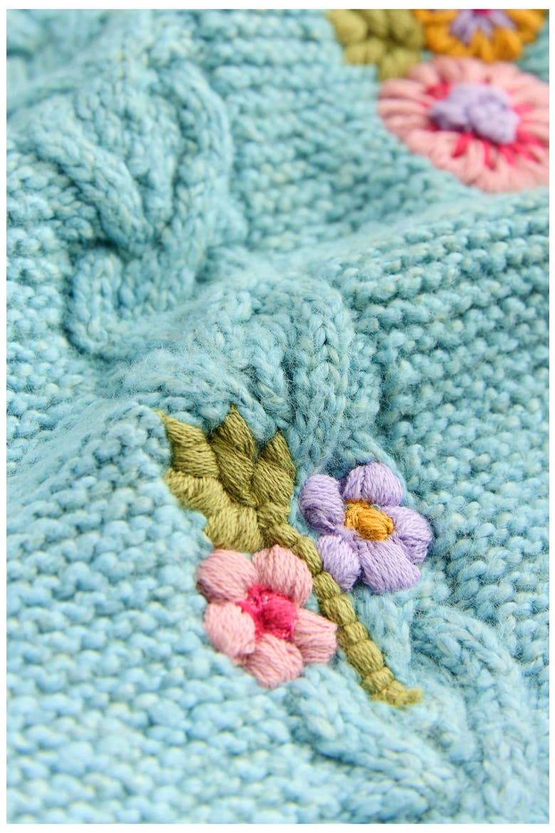 Kids' Embroidered Cardigan, Alternate, color, BLUE