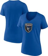 FANATICS Women's Fanatics Branded Blue San Jose Earthquakes Logo V-Neck T-Shirt