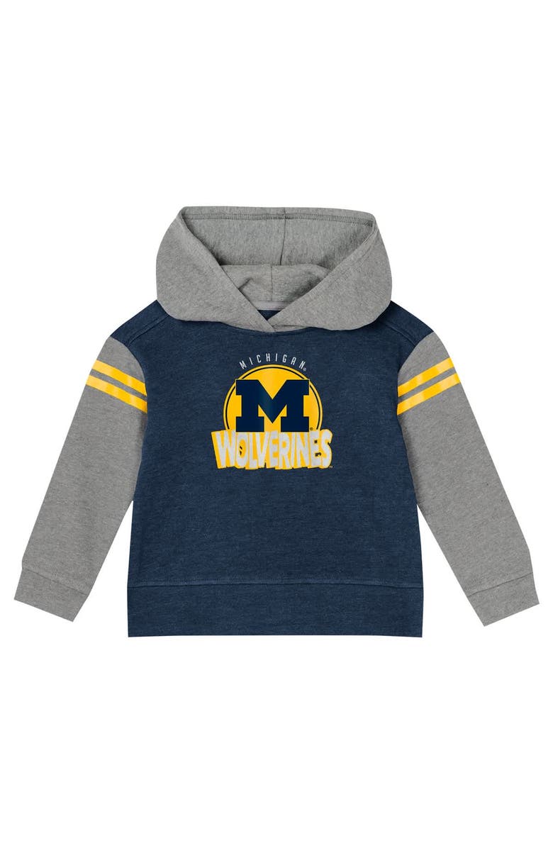 Outerstuff Girls Infant Navy Michigan Wolverines Clubhouse Pullover Hoodie & Legging Set, Alternate, color, Navy