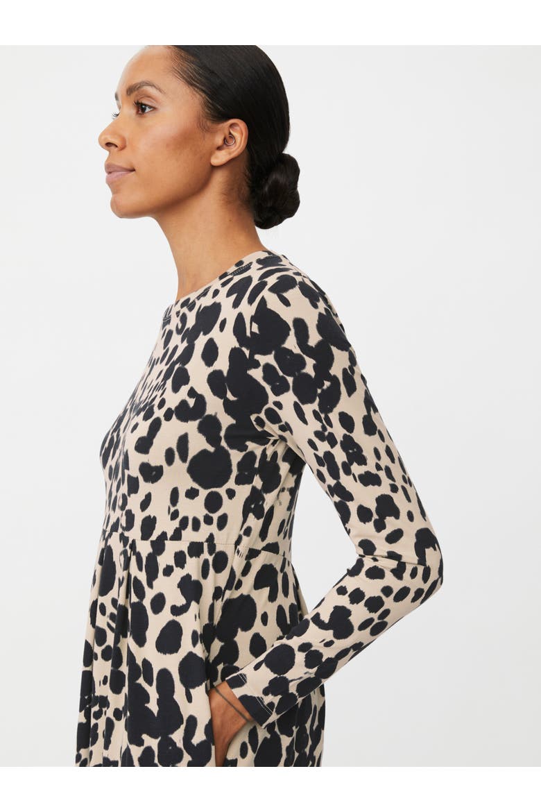 Printed Tunic Dress, Alternate, color, Oxford Tan