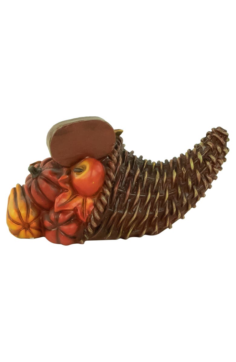 Northlight Bountiful Give Thanks Fall Harvest Cornucopia Decoration - 8.5", Alternate, color, 