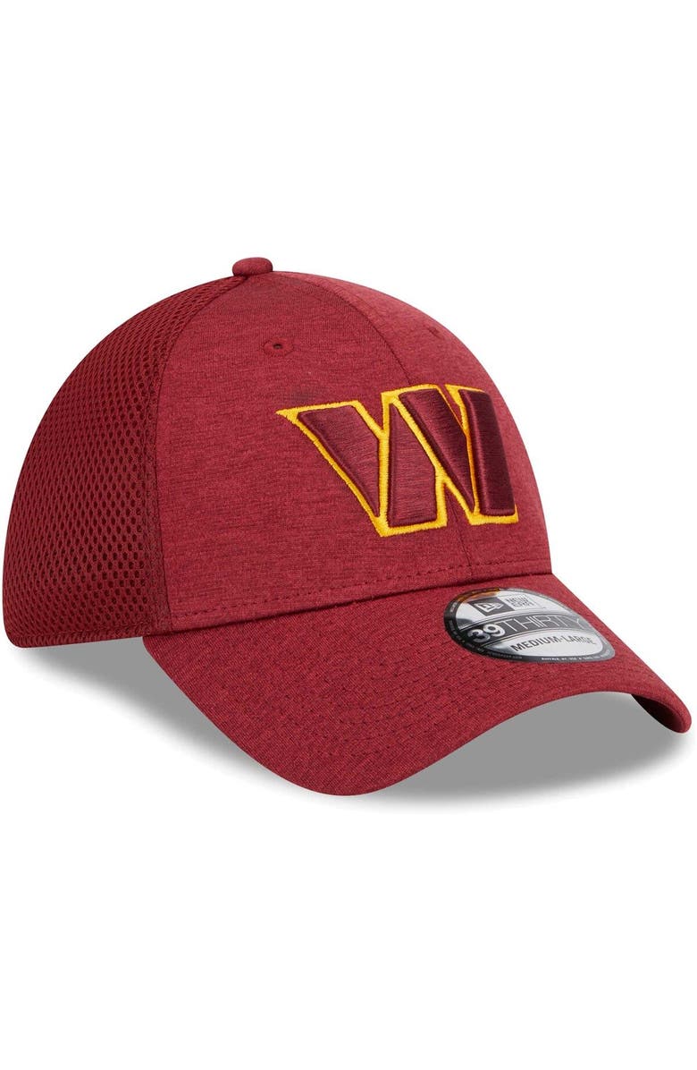 New Era Men's New Era Burgundy Washington Commanders Stripe 39THIRTY Flex Hat, Alternate, color,