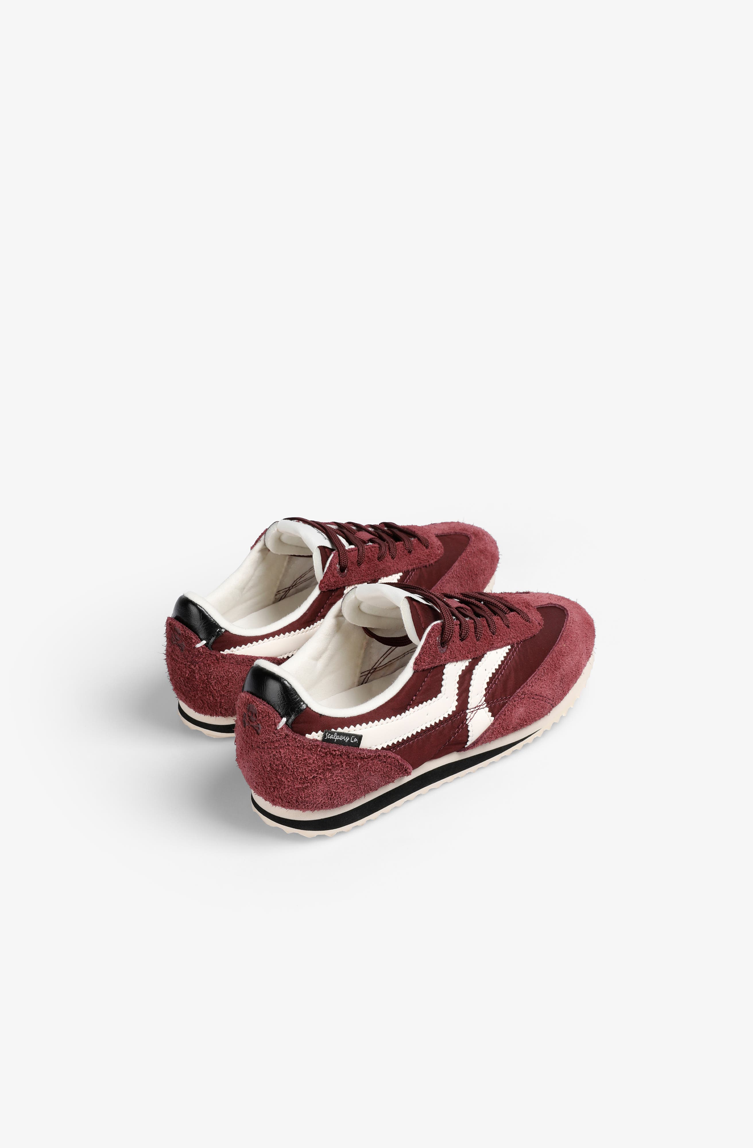 Scalpers Nats Sneakers Girls, Alternate, color, Burgundy