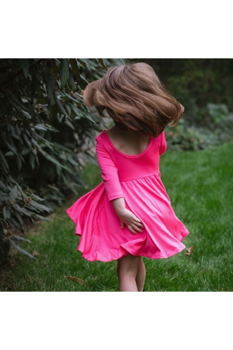 Summer Twirly Dress, Alternate, color, Neon Pink