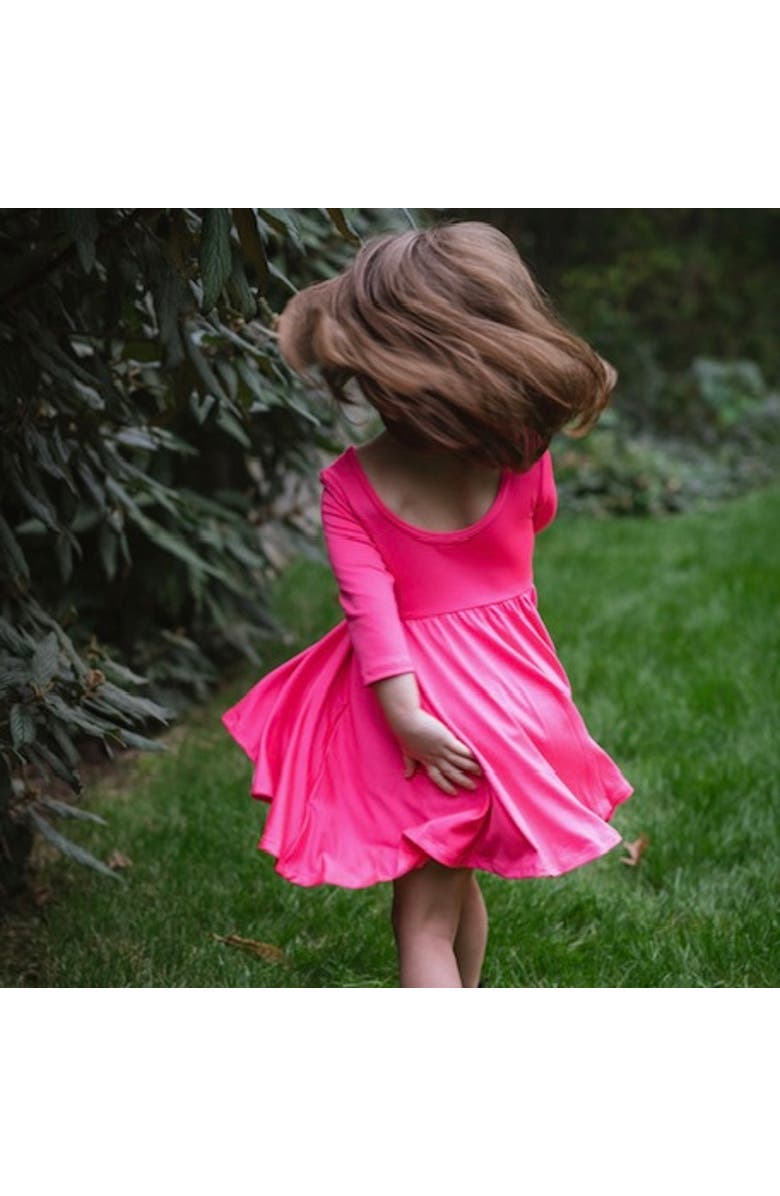 WORTHY THREADS Summer Twirly Dress, Alternate, color, Neon Pink