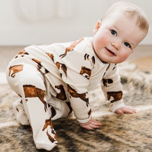 Milkbarn Zipper Footed Romper