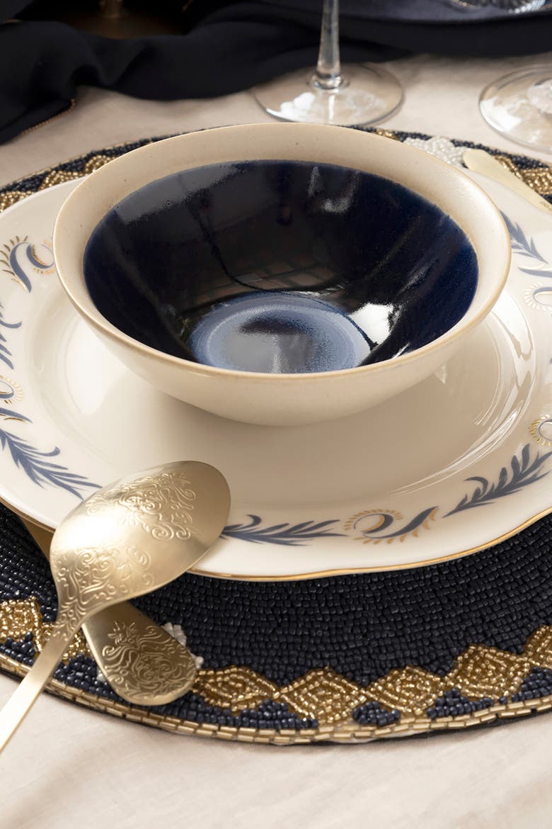 Leiria Stoneware Bowl 6" Set of 4, Alternate, color, Blue