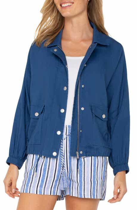 Liverpool Los Angeles Raglan Sleeve Linen Blend Jacket